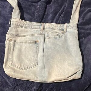 Light Blue handmade Denim Shoulder Bag